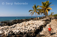 Lapakahi State Historical Park, lugar donde vivieron pescadores hawaianos durante siglos hasta que el lugar se quedó sin agua. Big Island.